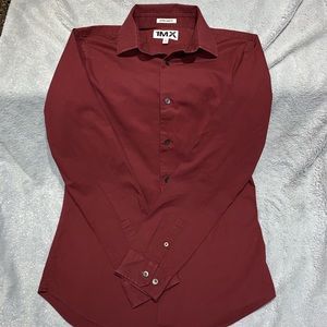 Express Men’s Red Button Down Shirt